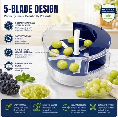 Grape peeling machine electric Automatic fruit and vegetables peeler tool