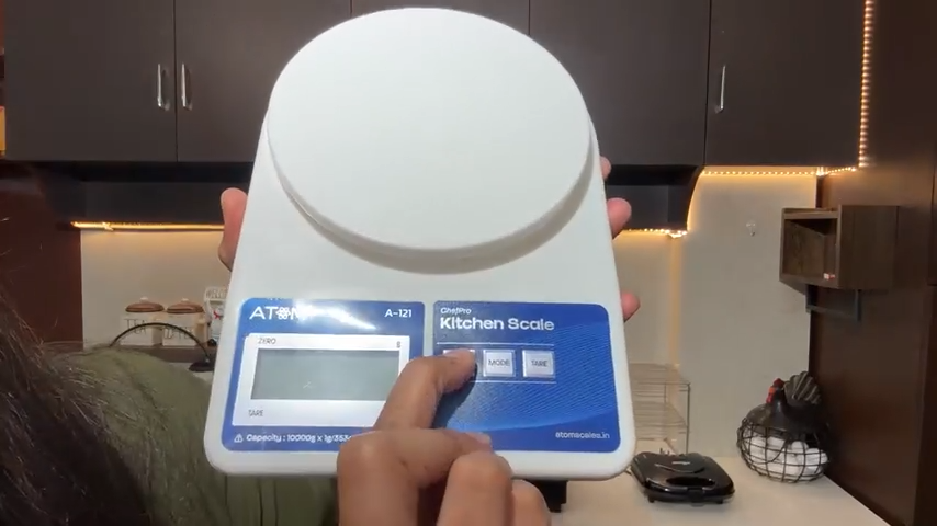 CRAE SF-400 Digital Kitchen Weighing Scale | 10kg x 1g Precision | LCD Display | White